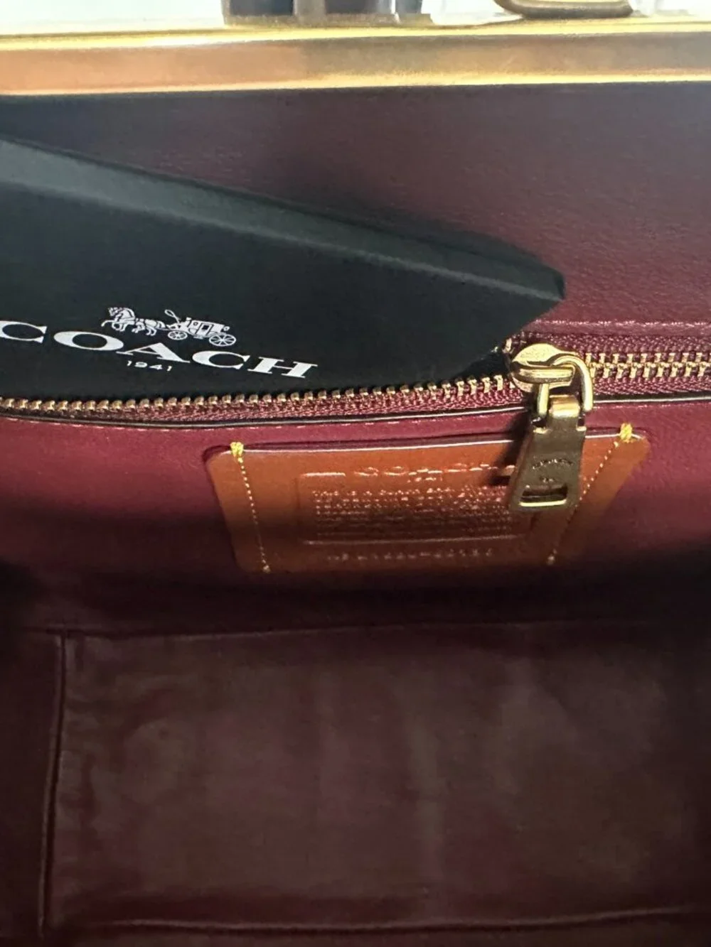 Coach Kisslock Frame Bag